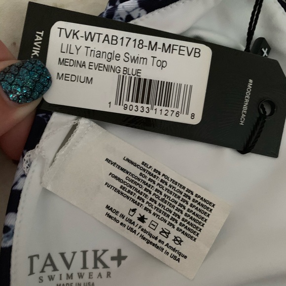 Tavik “lily” triangle top Medina evening blue - Picture 3 of 5